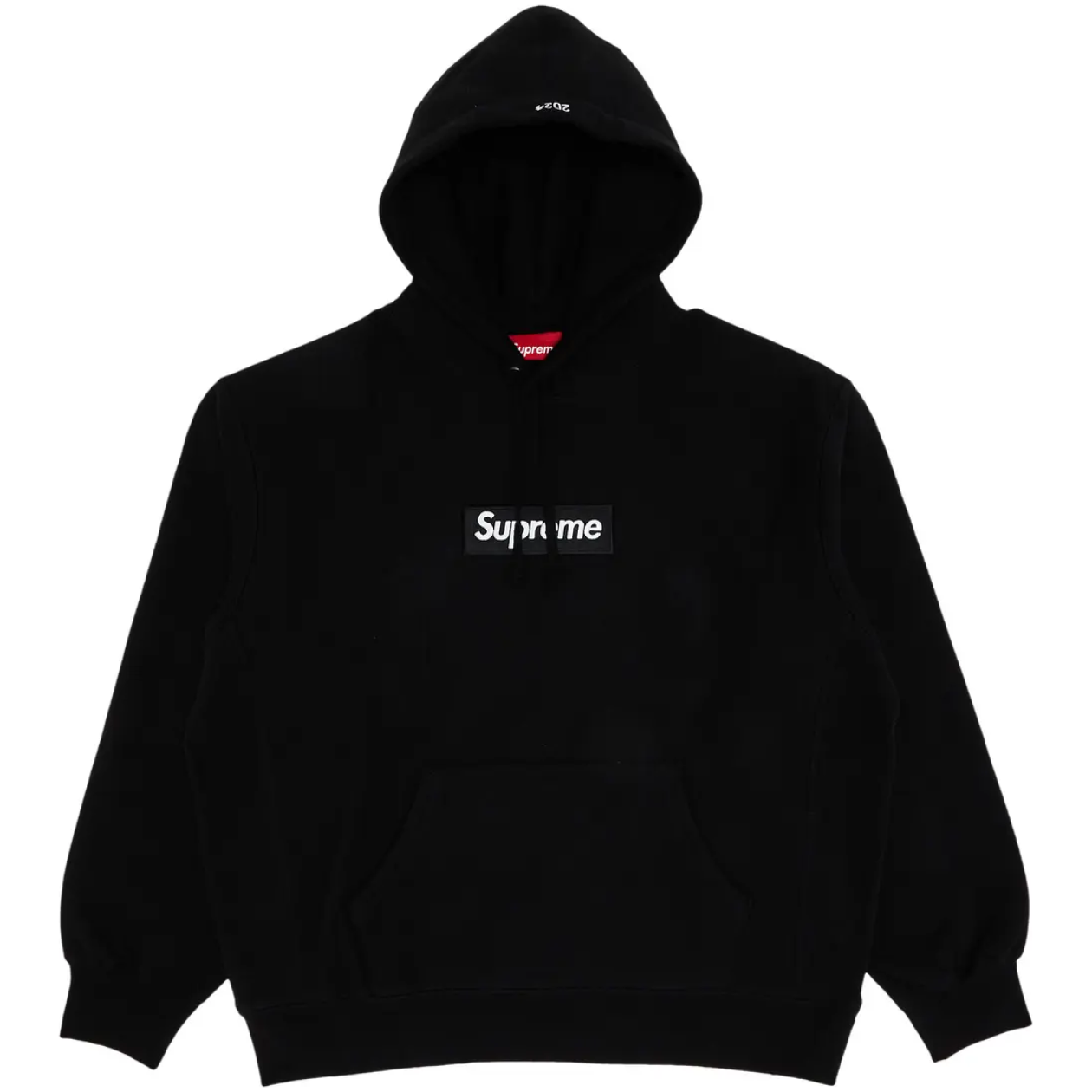 Supreme Box Logo Sweatshirt mit Kapuze Schwarz (FW24)