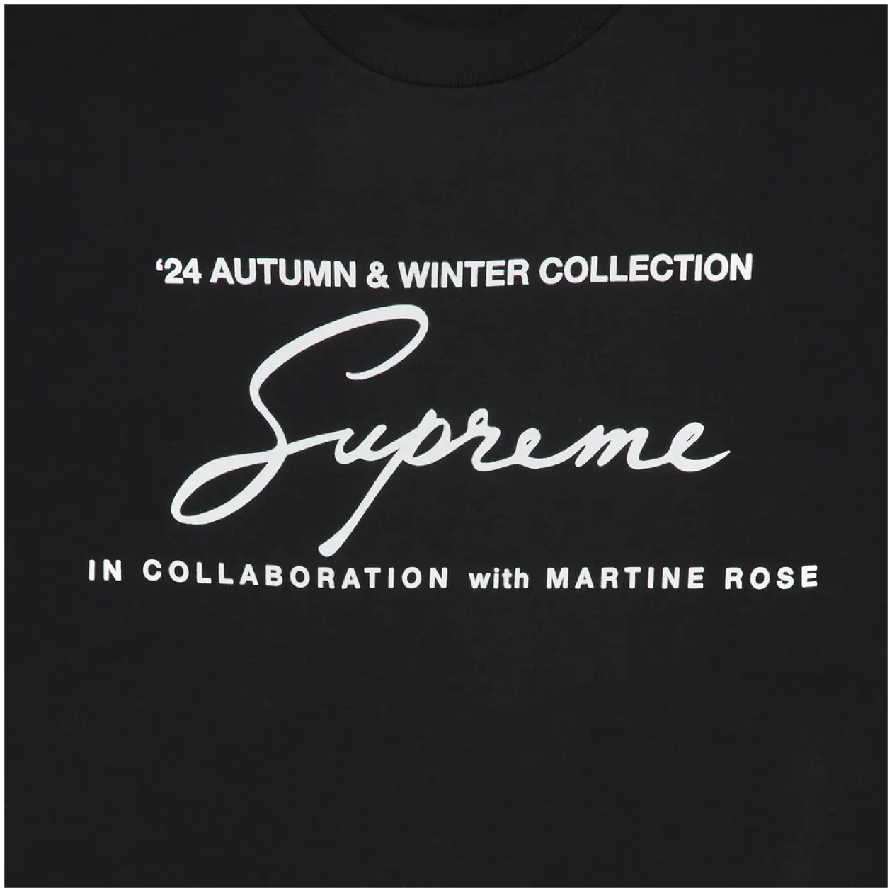 Supreme Martin Rose Tee Black