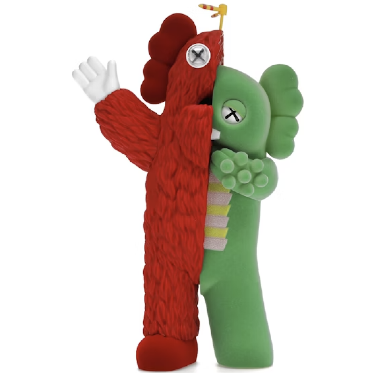 KAWS KACHAMUKKU Vinyl Figure Green/Red