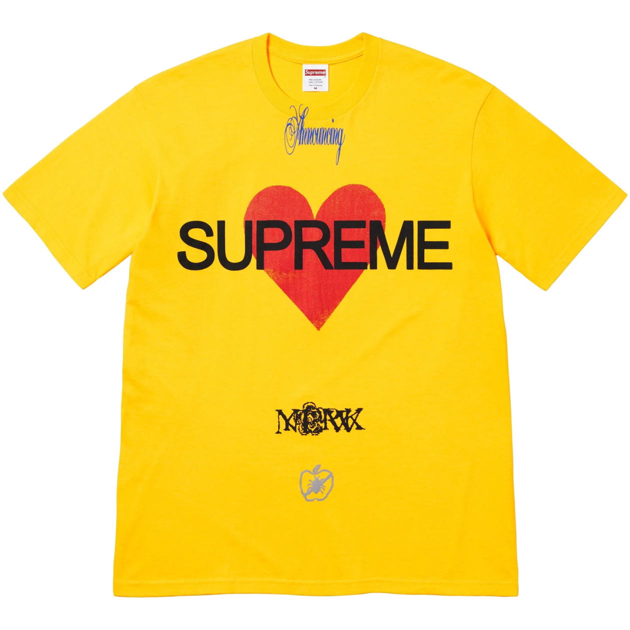 Supreme Announcing Tee Yellow