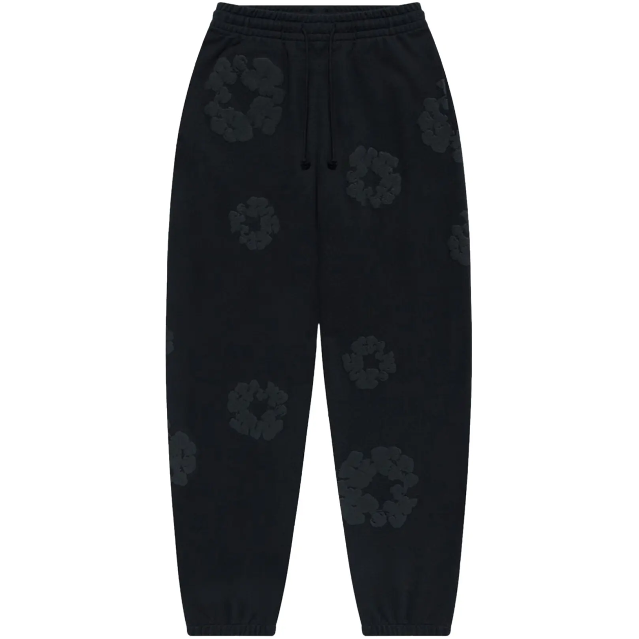 Denim Tears Cotton Wreath Sweatpants Black Monochrome