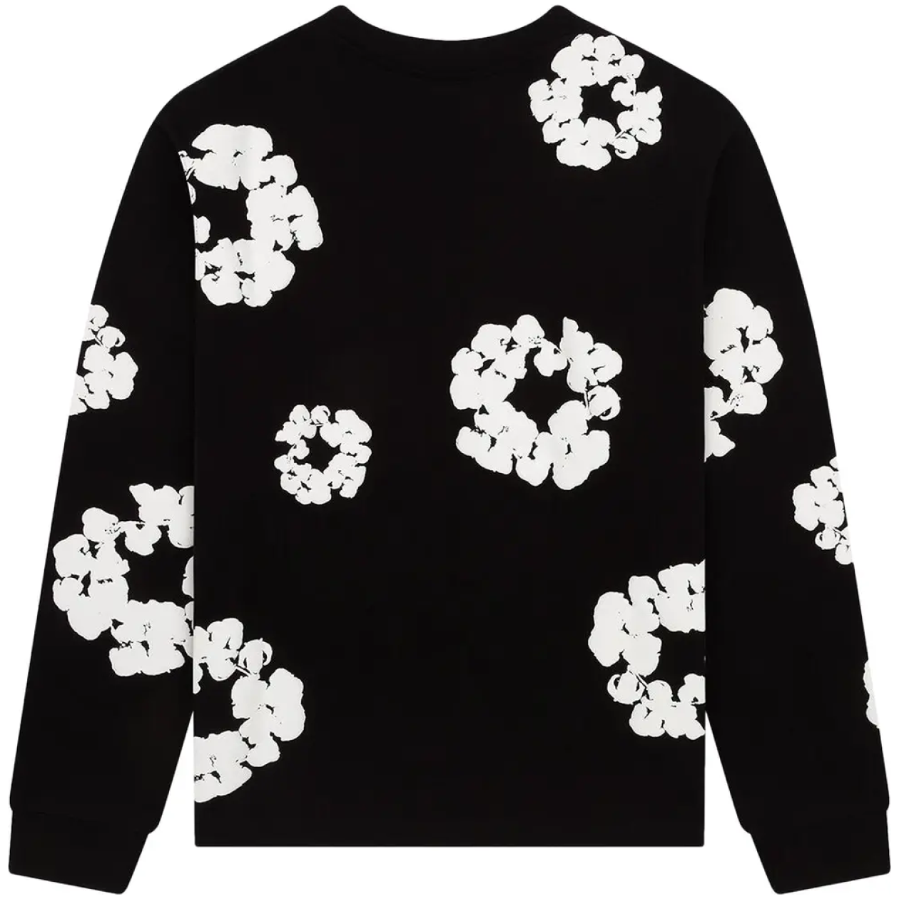 Denim Tears Long-Sleeve Wreath Tee Black