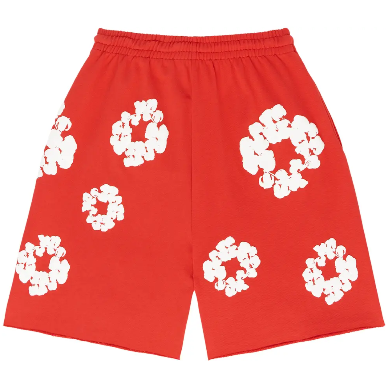 Denim Tears The Cotton Wreath Shorts Red