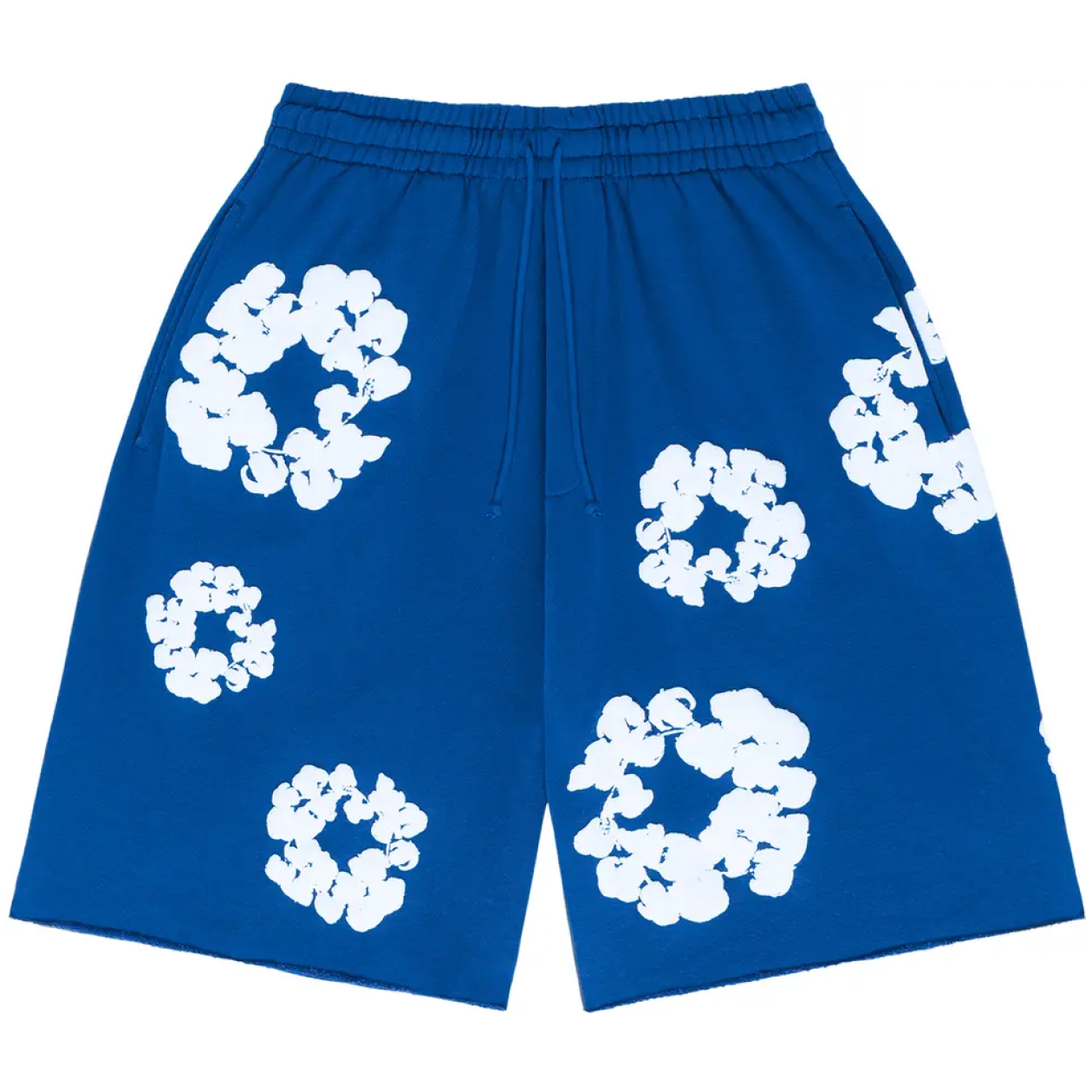 Denim Tears The Cotton Wreath Shorts Royal Blue