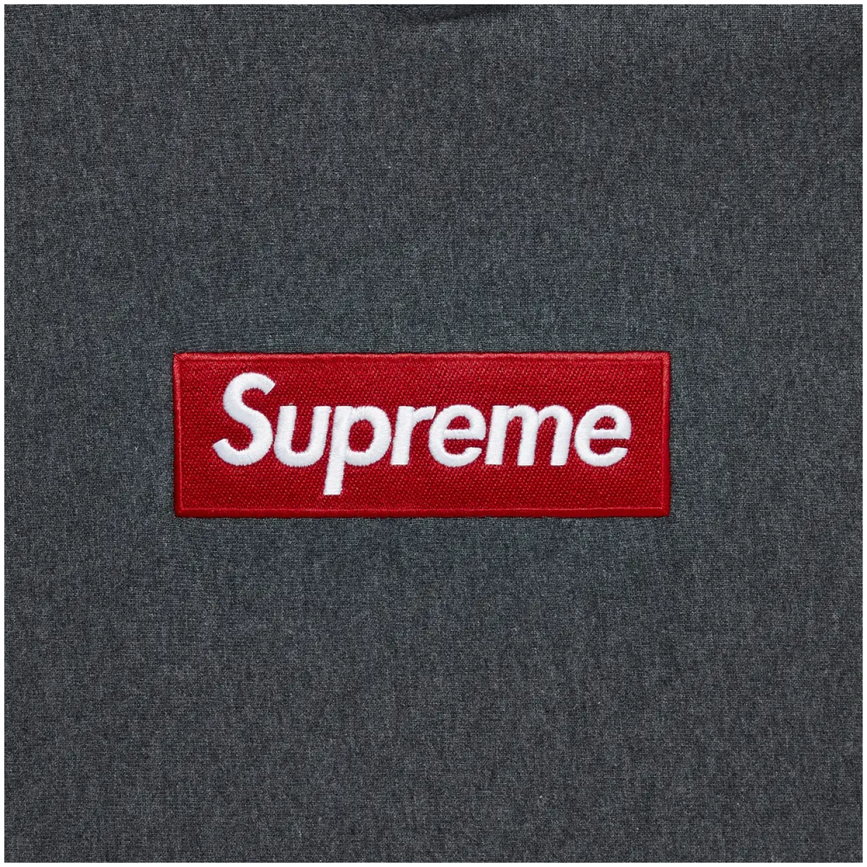 Supreme Box Logo Hooded Sweatshirt (FW21) Charcoal