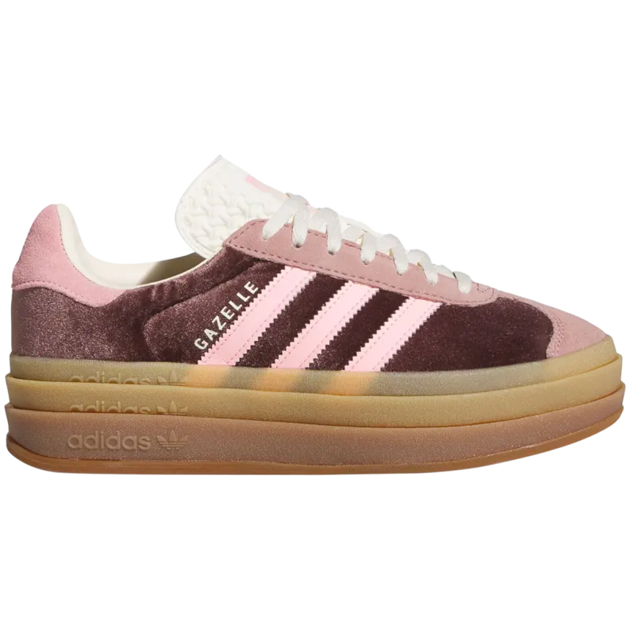 Adidas Gazelle Bold Shadow Brown Glow Pink Velvet