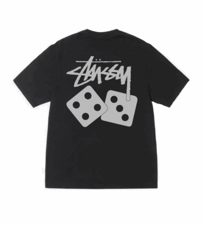 Stussy Dice Tee Pigment Tee Black