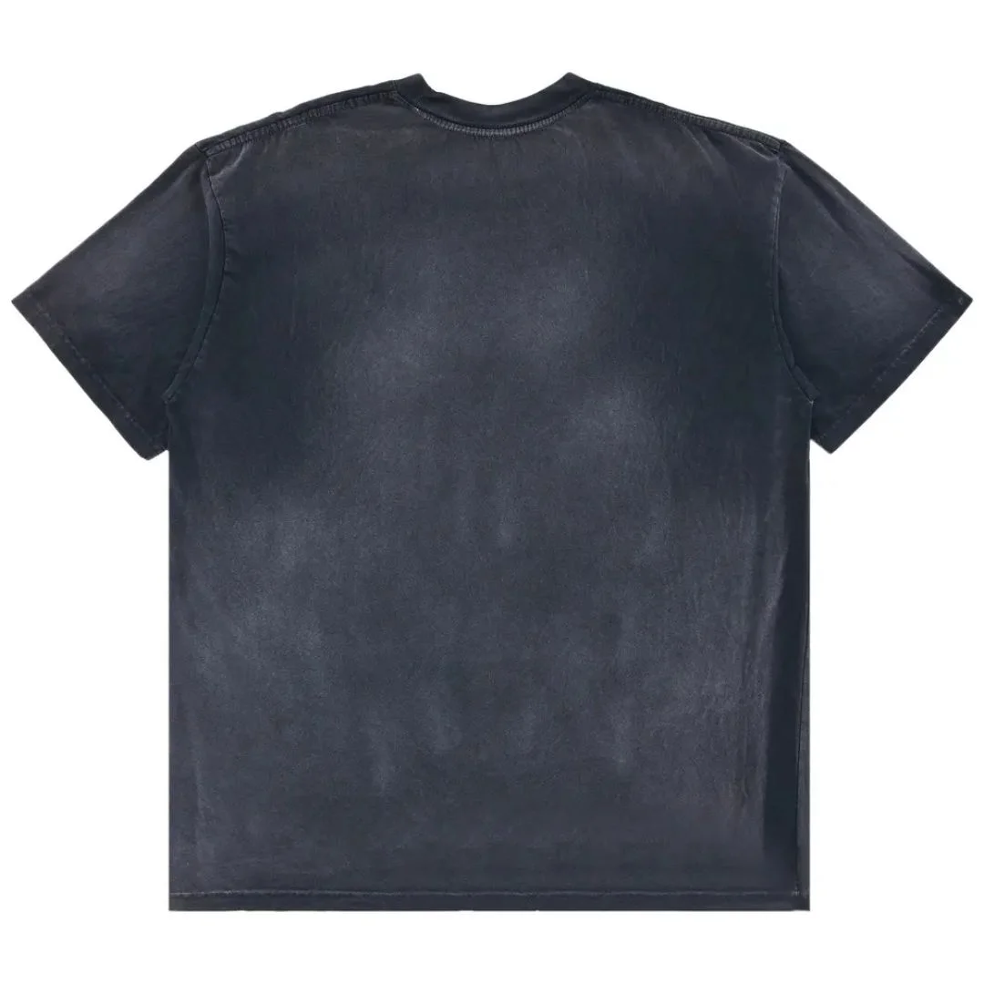 Cactus Jack by Travis Scott x FC Barcelona Washed Spray Logo Tee Black