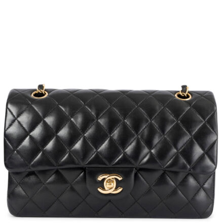 Chanel Classic Medium Timeless Double Flap Shoulder Bag Black