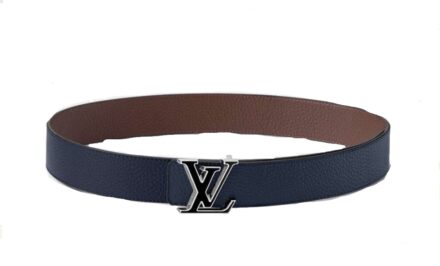 Louis Vuitton Reversible Belt Navy