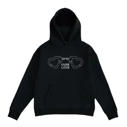 Handcuffs Crystals Hoodie – Black