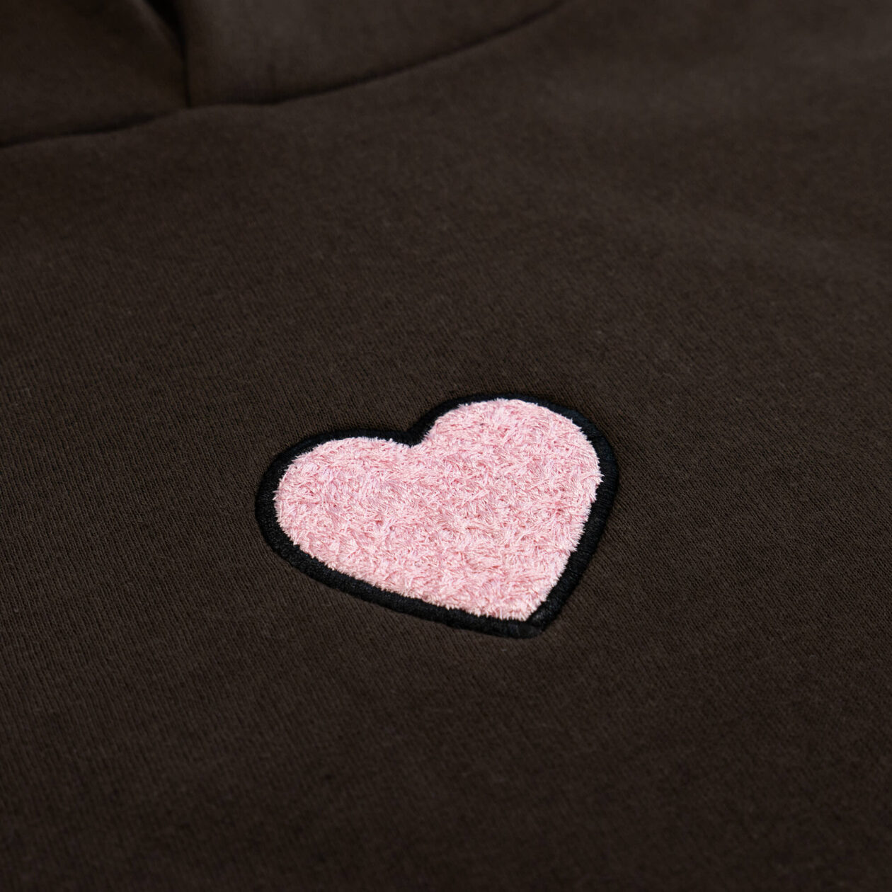 Heart Hoodie – Brown