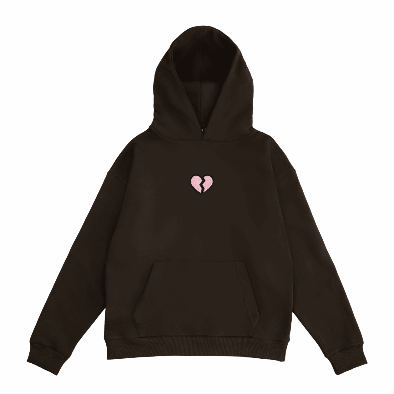 Broken Heart Hoodie – Brown