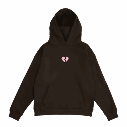 Broken Heart Hoodie – Brown