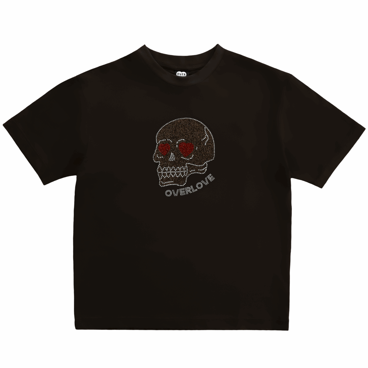 Skull Crystals T-Shirt – Brown