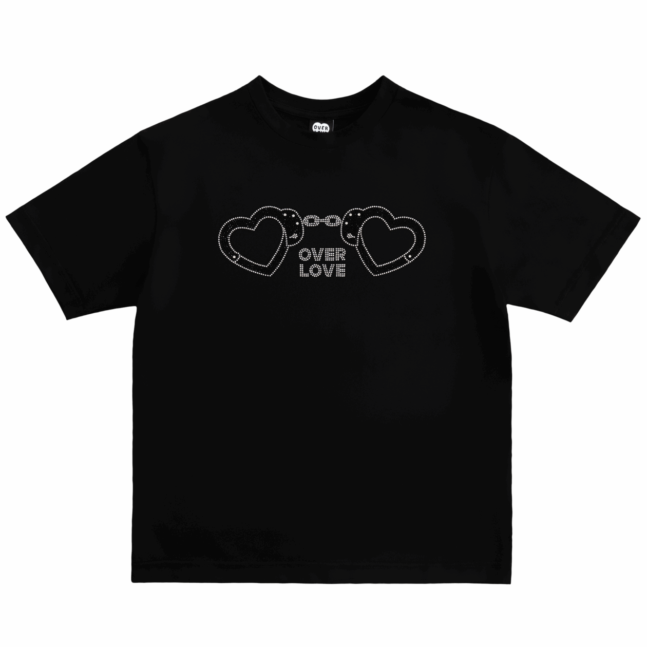 Handcuffs Crystals T-Shirt – Black
