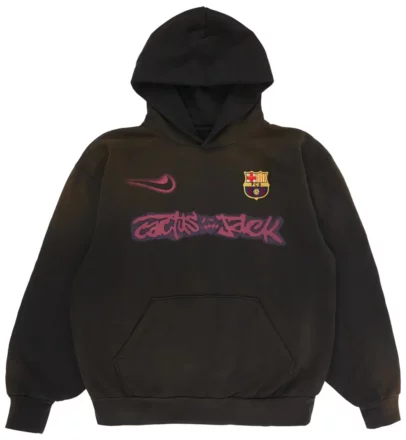 Nike FC Barcelona x Cactus Jack Spray Logo Hoodie Blue