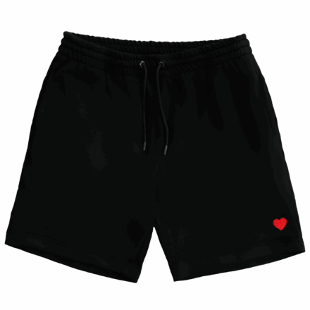 Small Heart Shorts – Black
