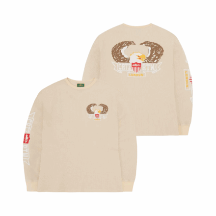 Corteiz Dipset Eagle Waffle Longsleeve - Beige