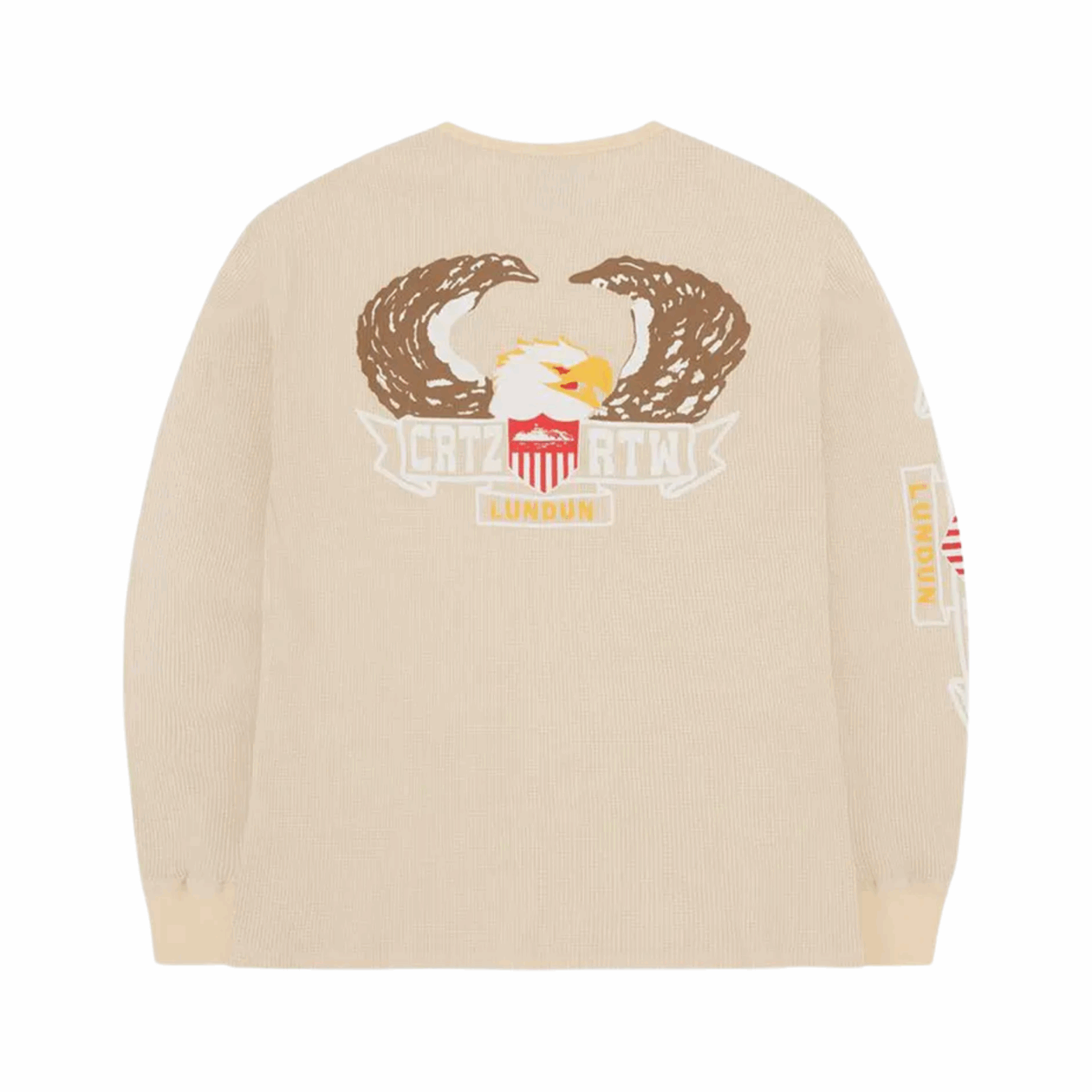 Corteiz Dipset Eagle Waffle Longsleeve - Beige