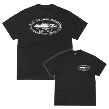 Corteiz Island Stamp Tee Black