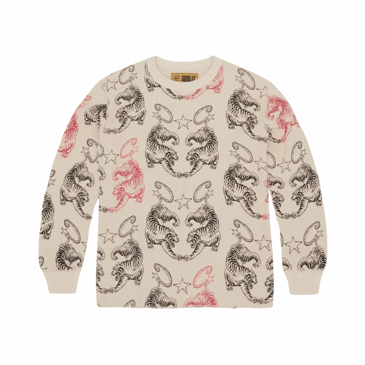 Corteiz Tiger Waffle Longsleeve - Beige