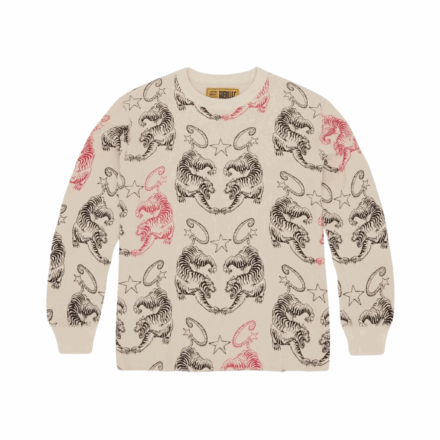 Corteiz Tiger Waffle Longsleeve - Beige