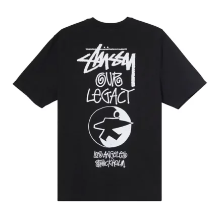 Stussy x Our Legacy Surfman Pigment Dyed Tee Black