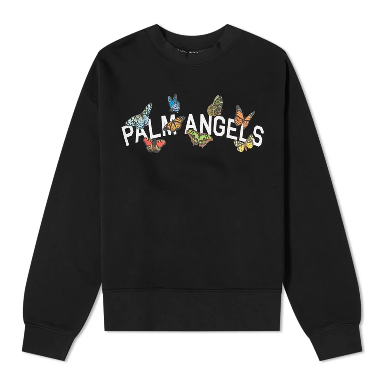 Palm Angels Butterfly Crewneck Black