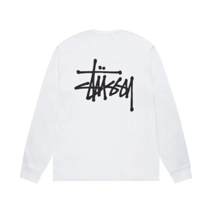 Stussy Basic Long Sleeve Tee White