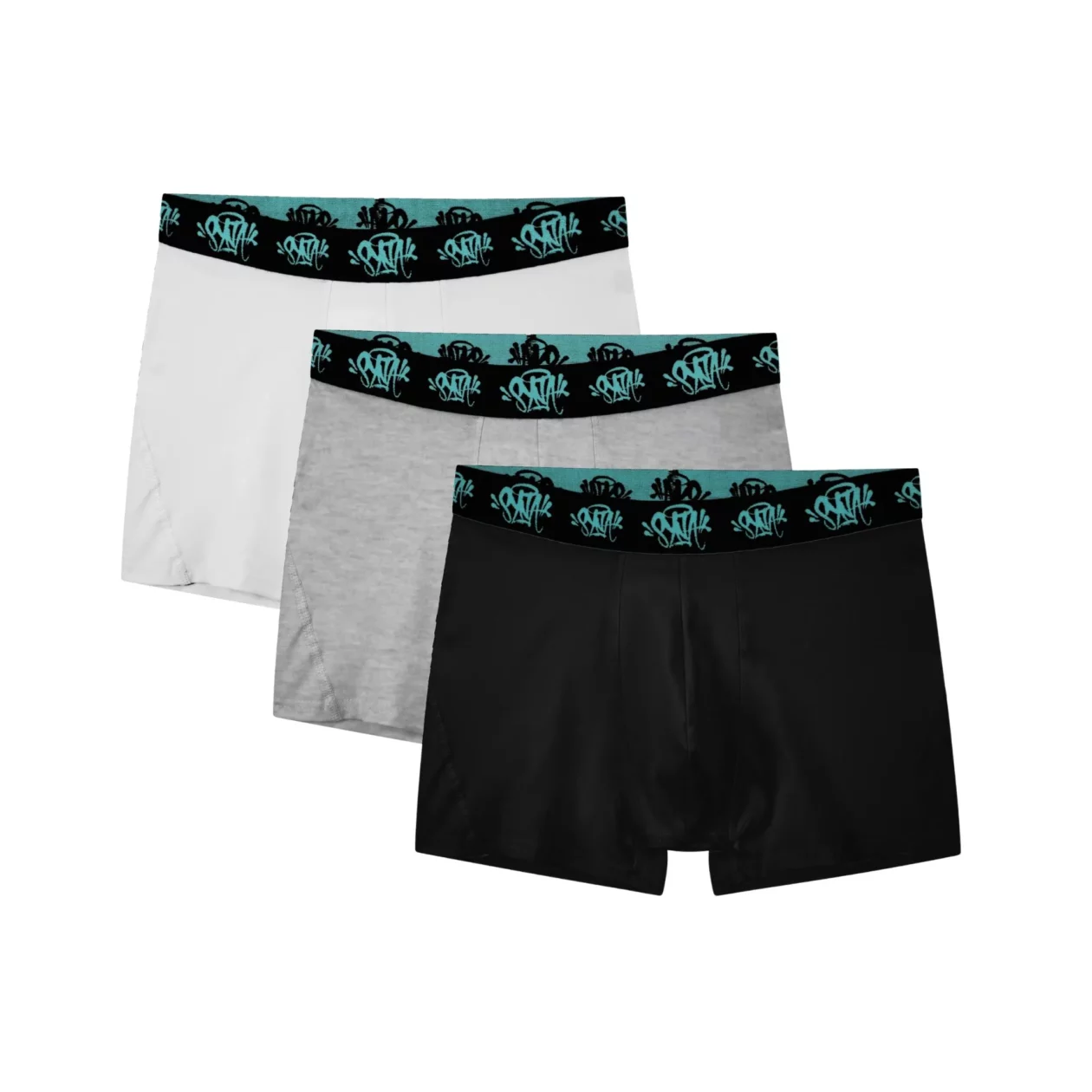 SynaWorld Syna 3 PACK Boxer White Grey Black