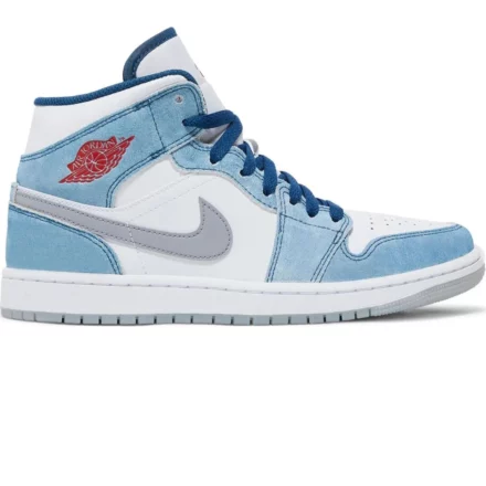 Air Jordan 1 Mid French Blue Light Steel