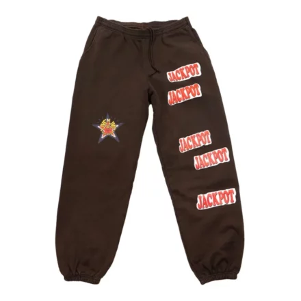 Travis Scott Road to Utopia Las Vegas Jackpot Sweatpants Brown
