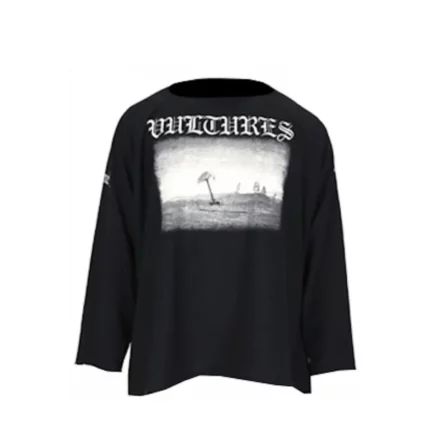 Vultures Long Tee Black