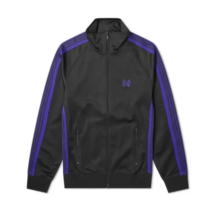 Needles Track Jacket Black Purple