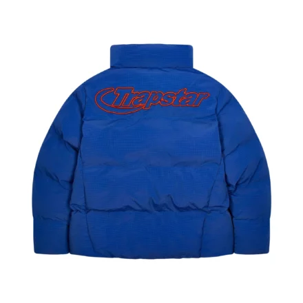 Trapstar Hyperdrive Ripstop Puffer - Blue_Orange Back