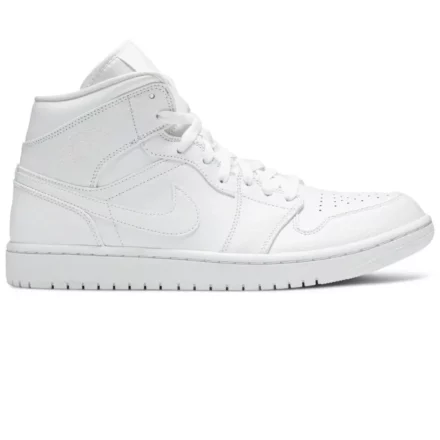 Air Jordan 1 Mid Triple White 2.0 (2020) 1