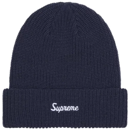 Supreme Loose Gauge Beanie Navy