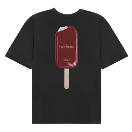 Cafe Societe T-shirt Ice Cream (Black)