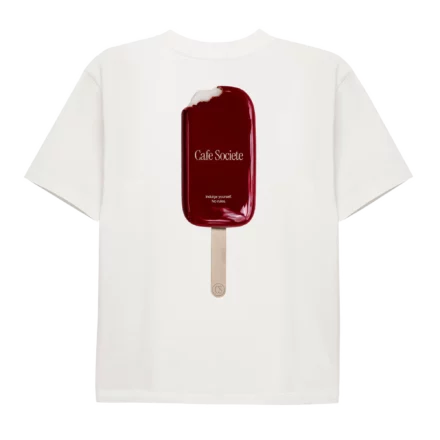 Cafe Societe T-shirt Ice Cream (White)