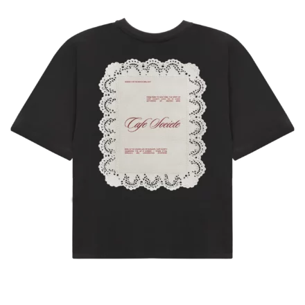 Cafe Societe Cropped T-shirt Reservation (Black)