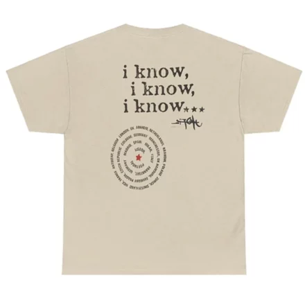 Travis Scott I know Tee Beige 1