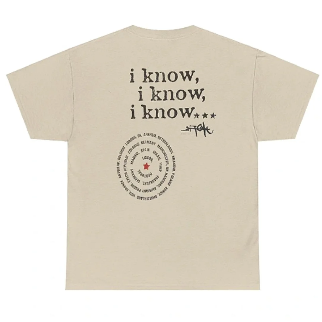 Travis Scott I know Tee Beige 1