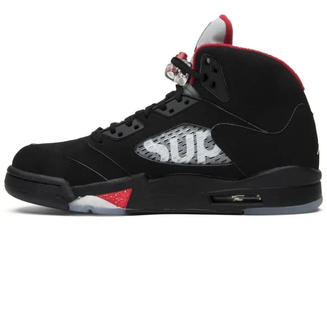 Air Jordan 5 Retro Supreme Black 1