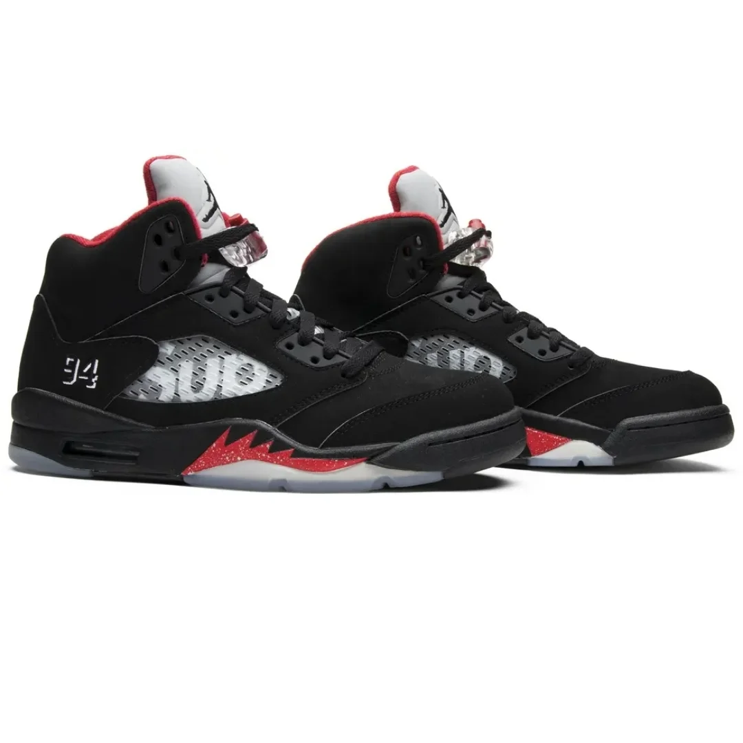 Air Jordan 5 Retro Supreme Black 2