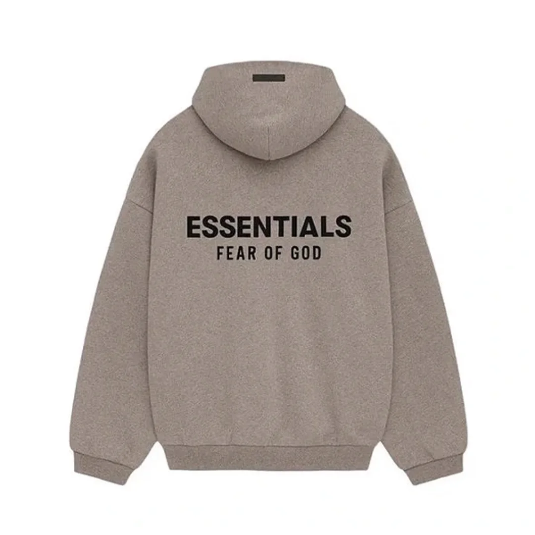 Fear of God Essentials Fleece Hoodie Heather Gray (FW24) 1