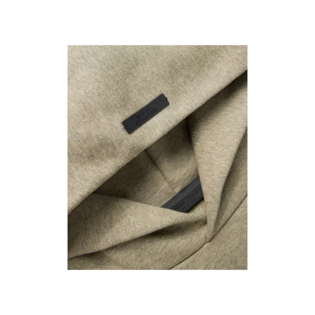 Fear of God Essentials Fleece Hoodie Heather Gray (FW24) 2