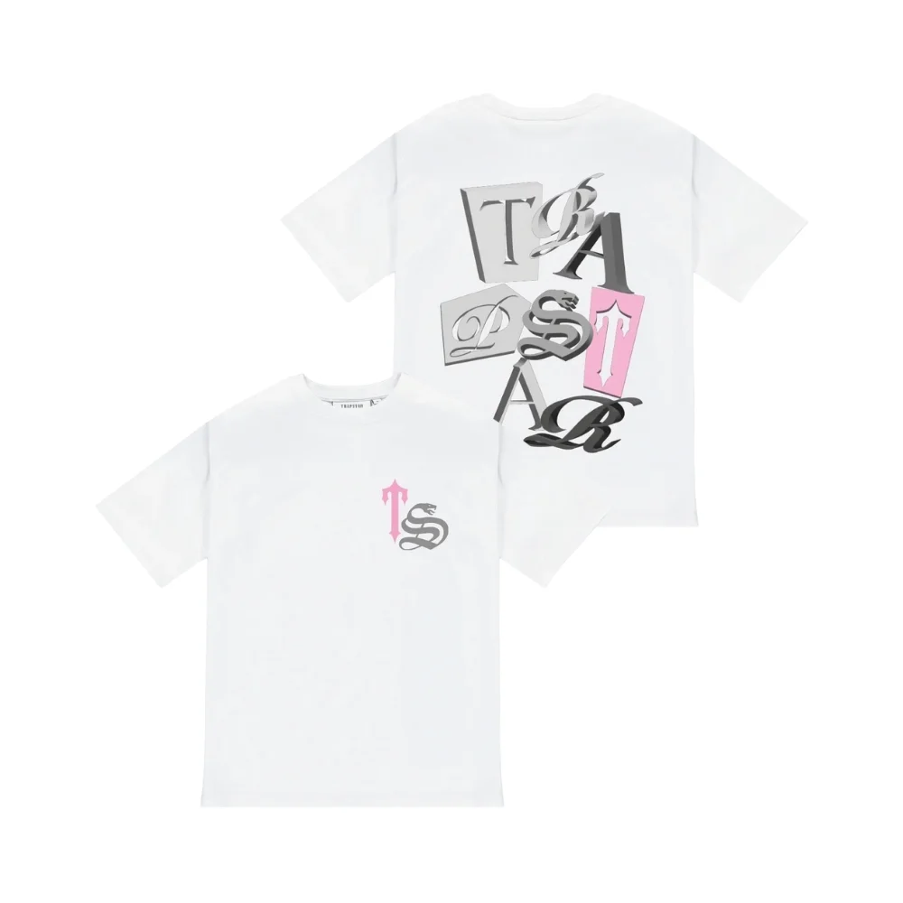 Trapstar TS Script Tee White Pink