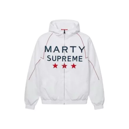 NAHMIAS x Marty Supreme A24 Classic Warm Up England Jacket White 1