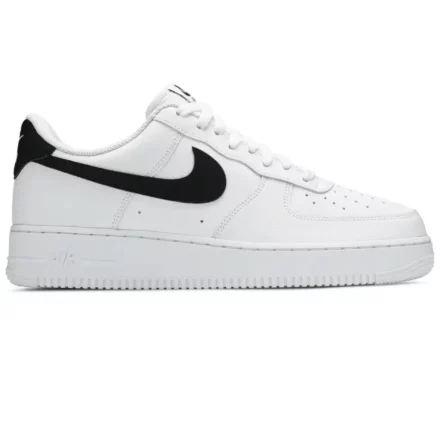 Nike Air Force 1 Low '07 White Black Pebbled Leather 1
